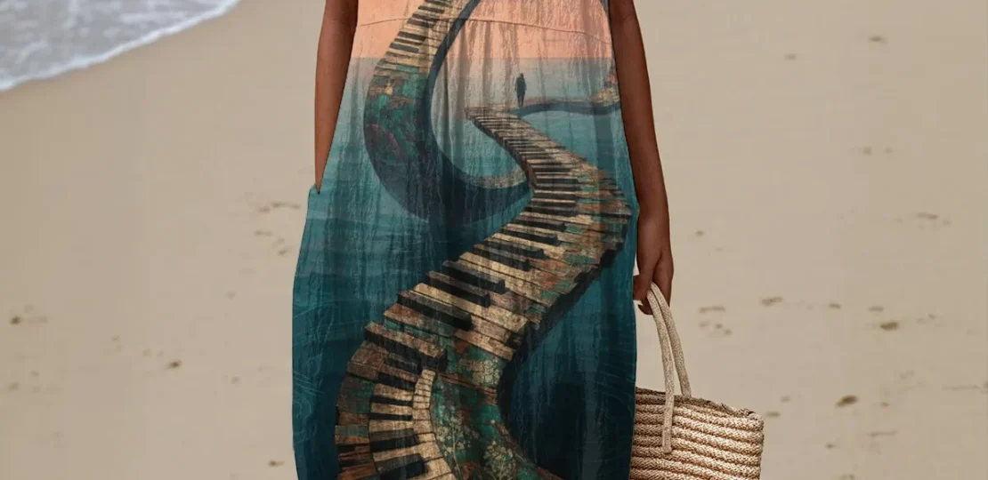 Women’s Sleeveless Dress — Pilgrimage of the Unbuilt